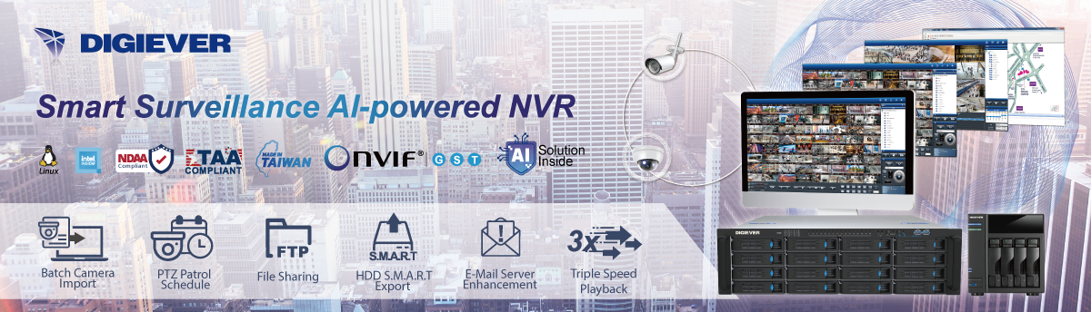 DIGIEVER Smart Surveillance AI-powered NVR